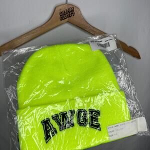 ASAP Rocky A$AP Mob AWGE Don't Be Dumb Arc Logo Beanie Skully Neon Green